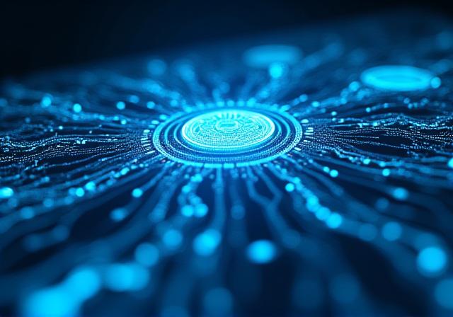 Concept of futuristic AI dashboard interface