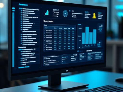 Modern UI design of an AI-powered financial dashboard